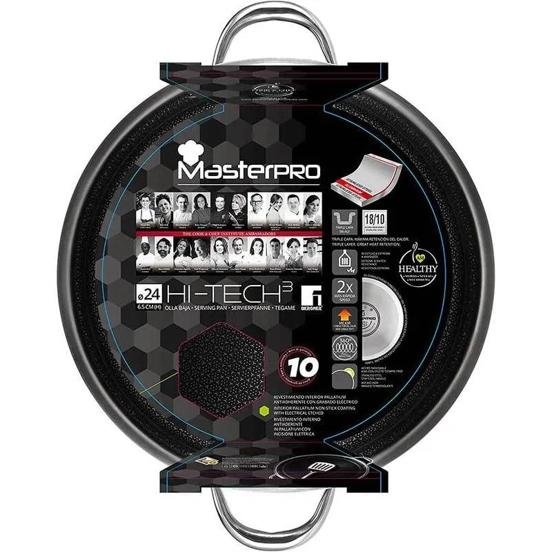 Сотейник MASTERPRO Hi-tech 3 л. 24 см (BGMP-1635) Особенности с двумя ручками