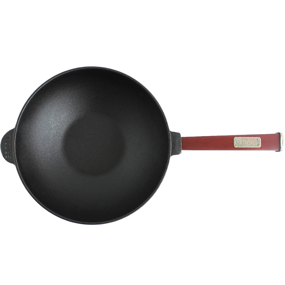 Сковорода BRIZOLL WOK 24 см Black (W24HP2-6) Особенности с двумя ручками