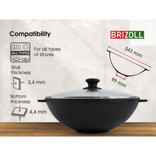 Сковорода BRIZOLL WOK 3.7 л (W28-6)