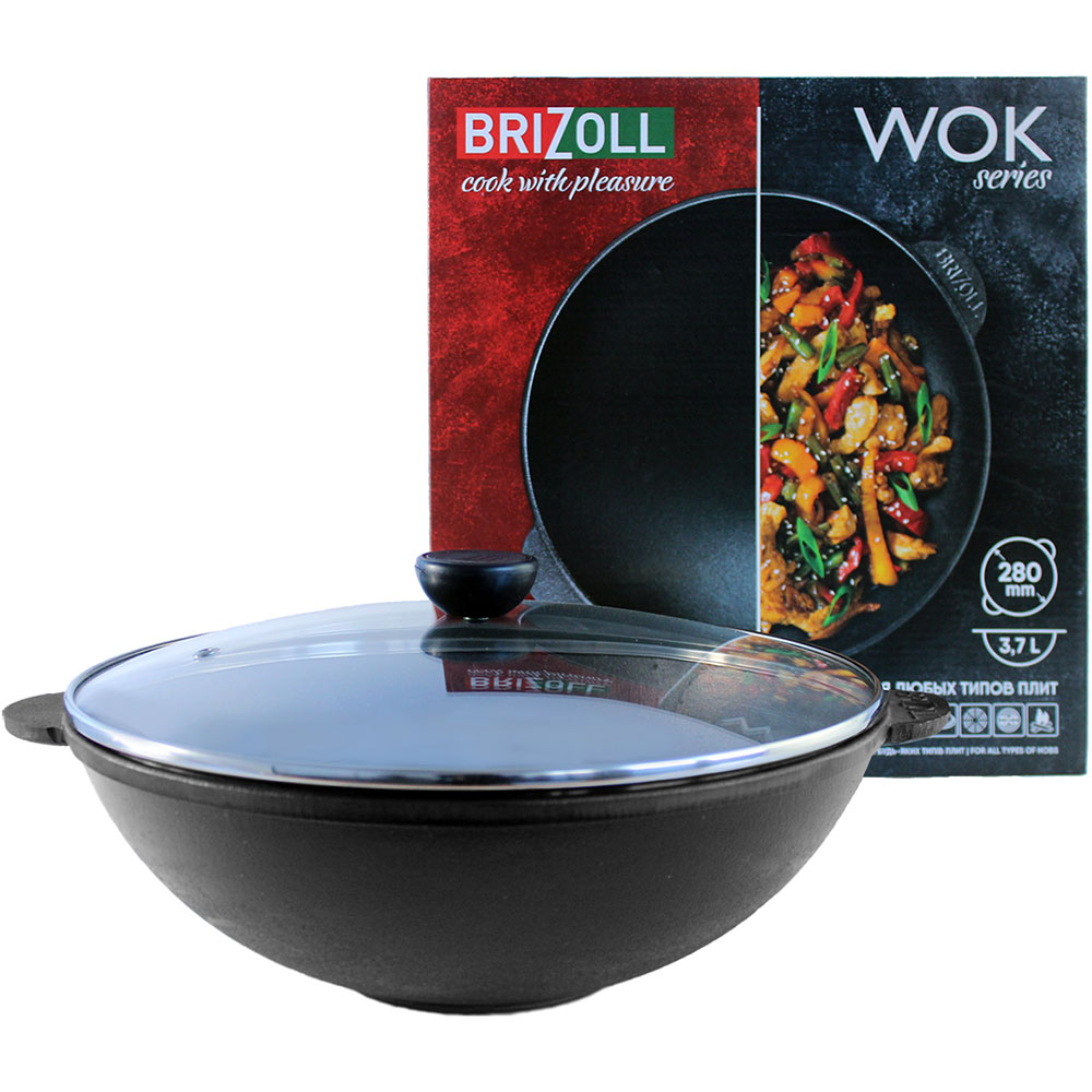 В интернет магазине Сковорода BRIZOLL WOK 3.7 л (W28-6)