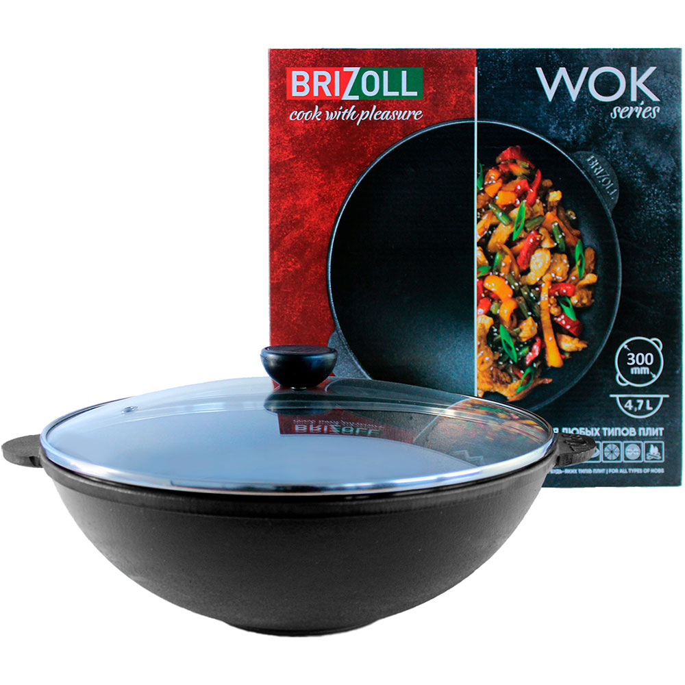 У Фокстрот Сковорода BRIZOLL WOK 4.7 л (W30-6)