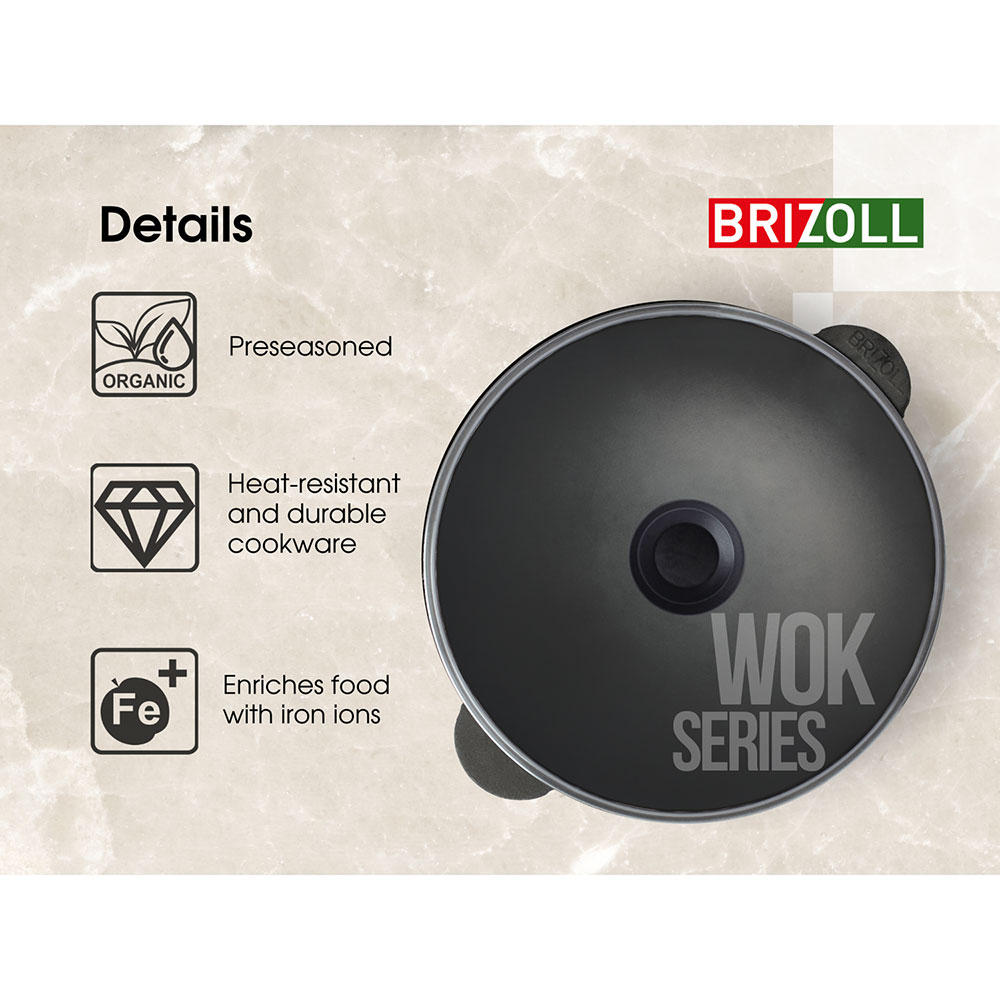 Фото Сковорода BRIZOLL WOK 4.7 л (W30-6)