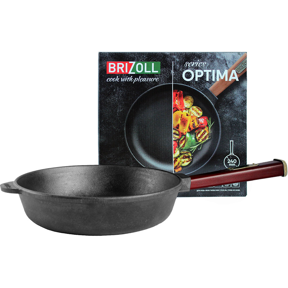 Сковорода BRIZOLL Optima-Bordo 24 см Black (O2460-P2) Тип классическая