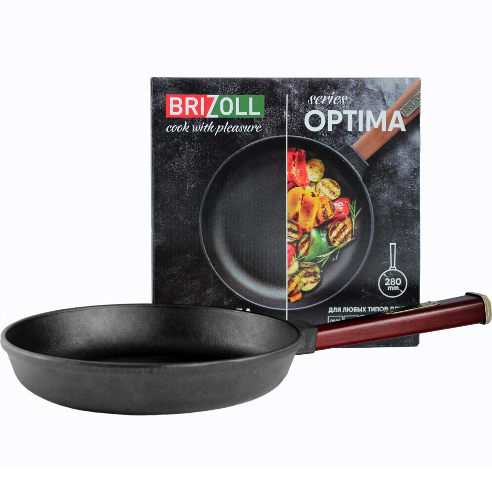 Сковорода BRIZOLL Optima-Bordo 28 х 4 см (O2840-P2) Тип класична