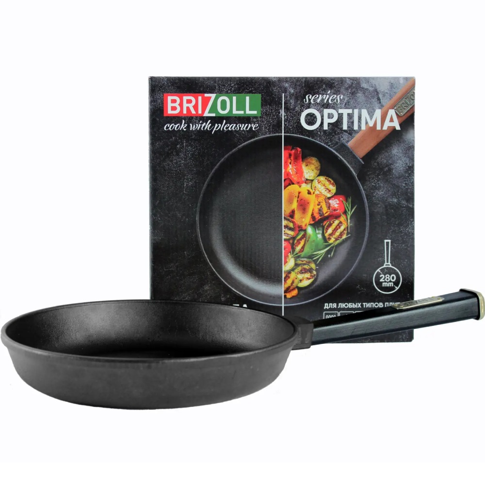 Сковорода BRIZOLL Optima-Black 28 х 4 см (O2840-P1) Тип классическая