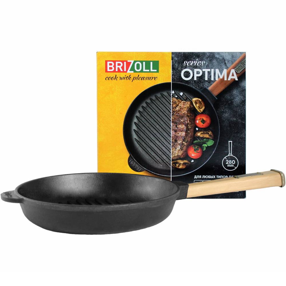 Сковорода BRIZOLL Optima 28х5 см (O2850G-P)