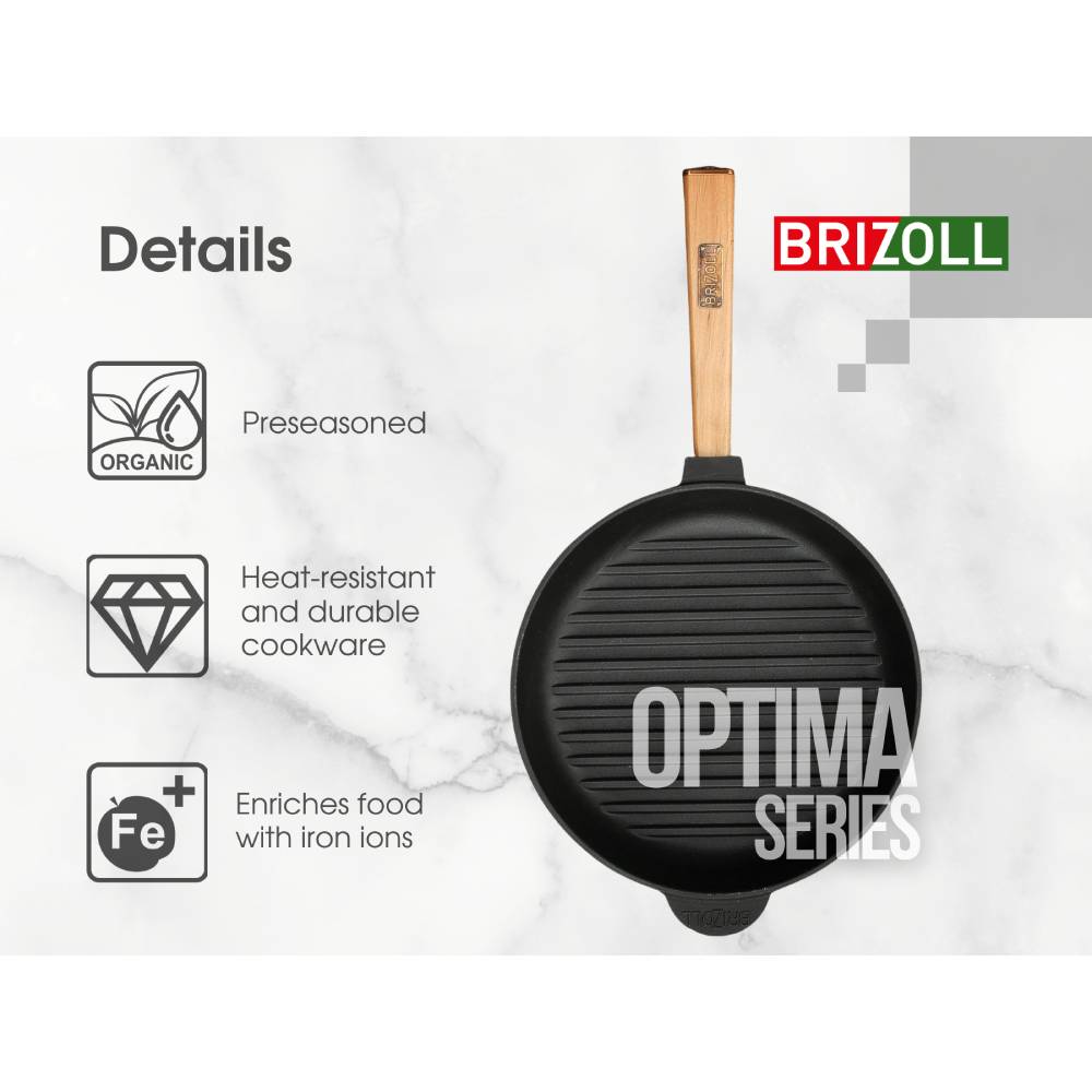 Внешний вид Сковорода BRIZOLL Optima 28х5 см (O2850G-P)