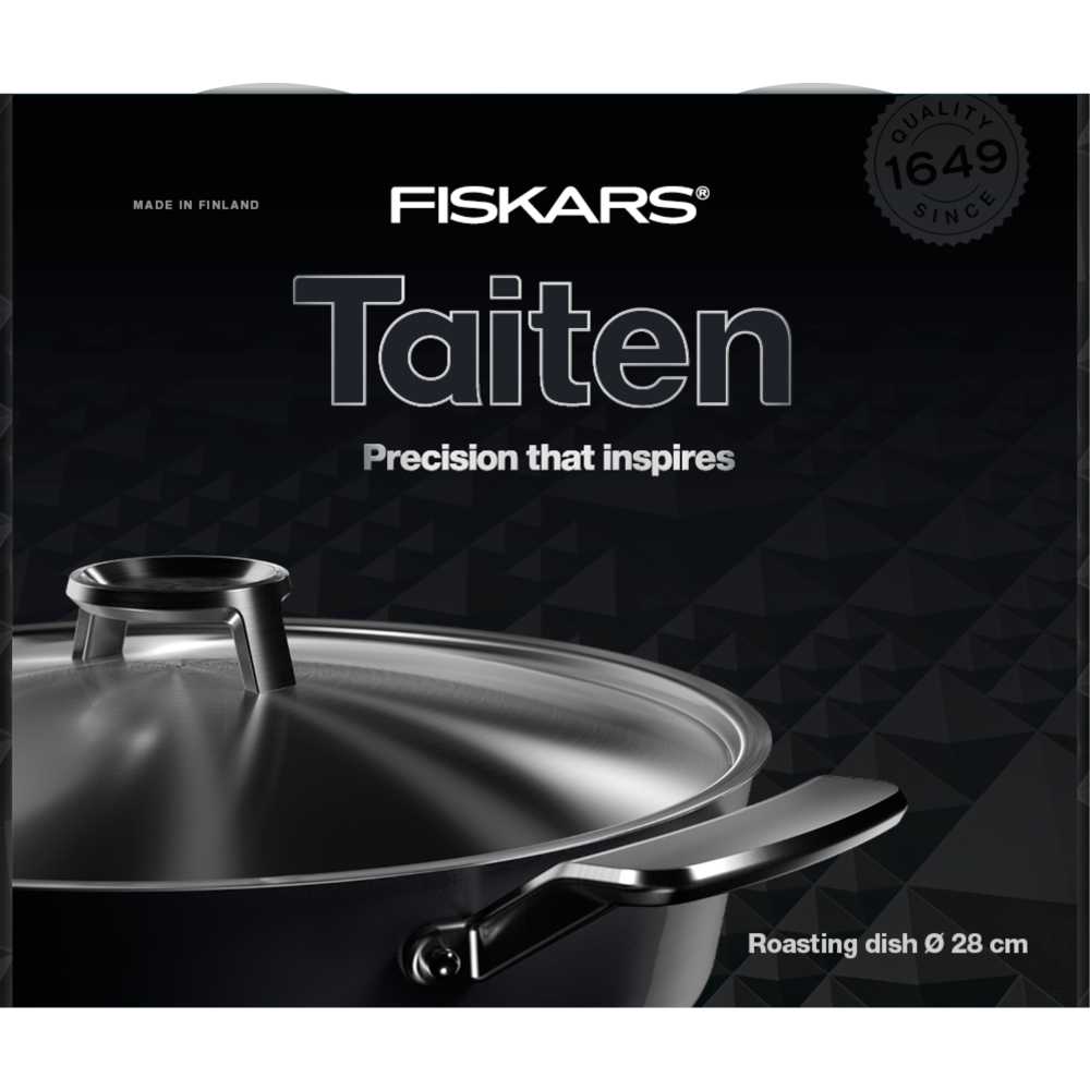 Заказать Сотейник с крышкой FISKARS Taiten 28 см Black (1066950)