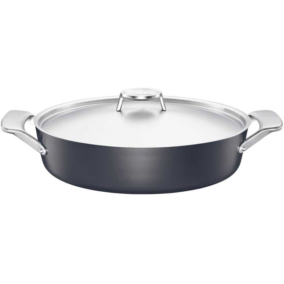 Сотейник с крышкой FISKARS Taiten 28 см Black (1066950)