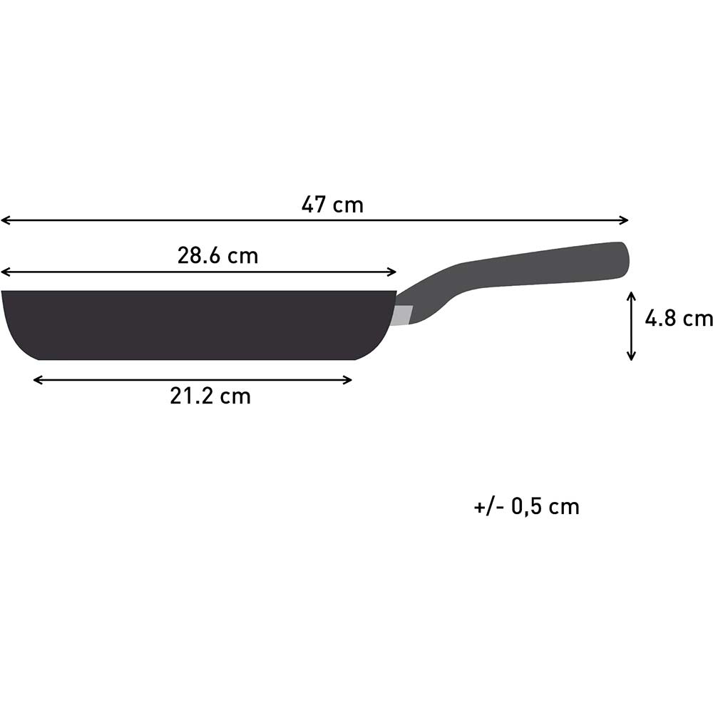 Сковорода TEFAL Hard Stone 28см Grey (D4560632) Диаметр 28