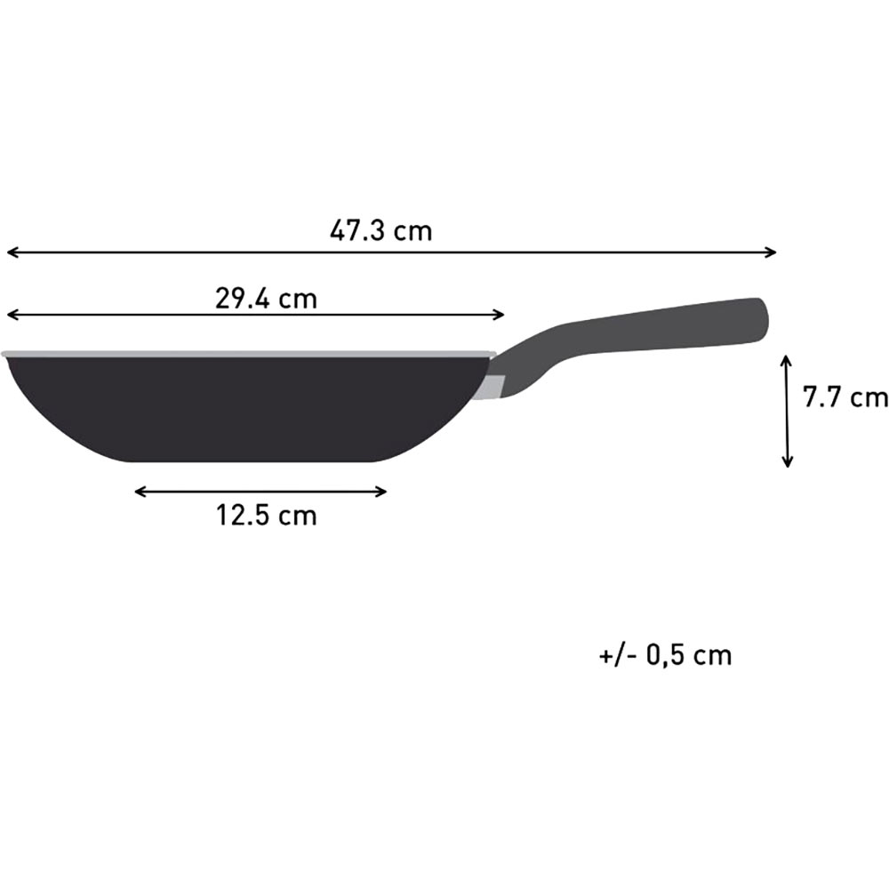 Сковорода TEFAL ВОК Hard Stone 28см (D4561932) Діаметр 28