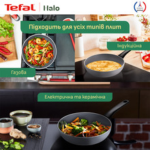 Сковорода TEFAL Halo 28 см Grey (C3120653)