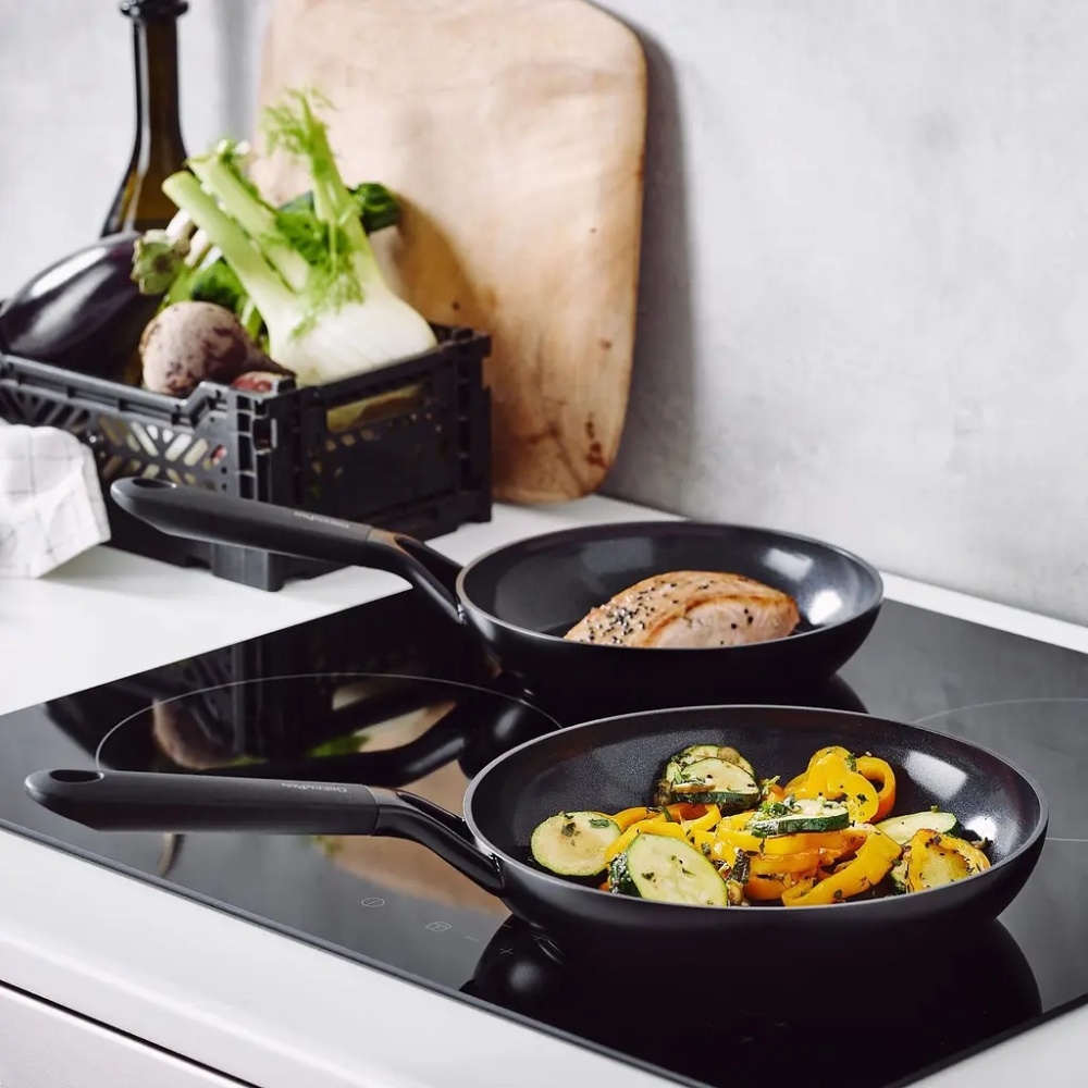 Сковорода для млинців GREEN PAN Torino 28 см Black (CC005070-001) Кришка без кришки