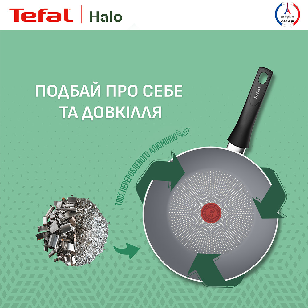 Покупка Сковорода Вок TEFAL Halo 28 см Grey (C3121953)