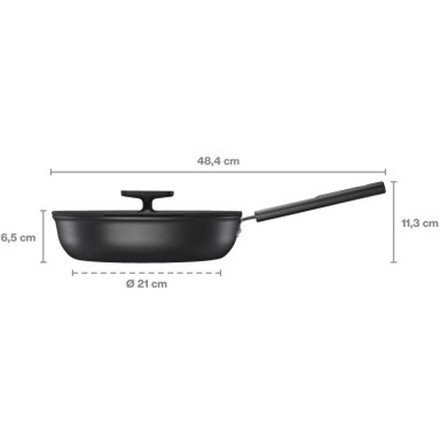 Стійник з кришкою Fiskars Hard Face 26 см Black (1075529) Діаметр 26