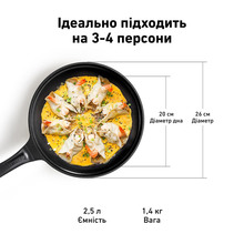 Сковорода с крышкой BUYDEEM CP151 25 см Mellow Yellow (CP151-MY)
