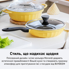Сковорода с крышкой BUYDEEM CP151 25 см Mellow Yellow (CP151-MY)