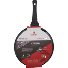 Сковорода с крышкой KRAUZER Krauzer Carbon Strong 26 см Black (77217)