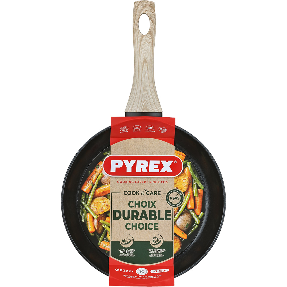 Сковорода PYREX Cook&Care 22 см Black (CR22BF6/8046) Материал алюминий