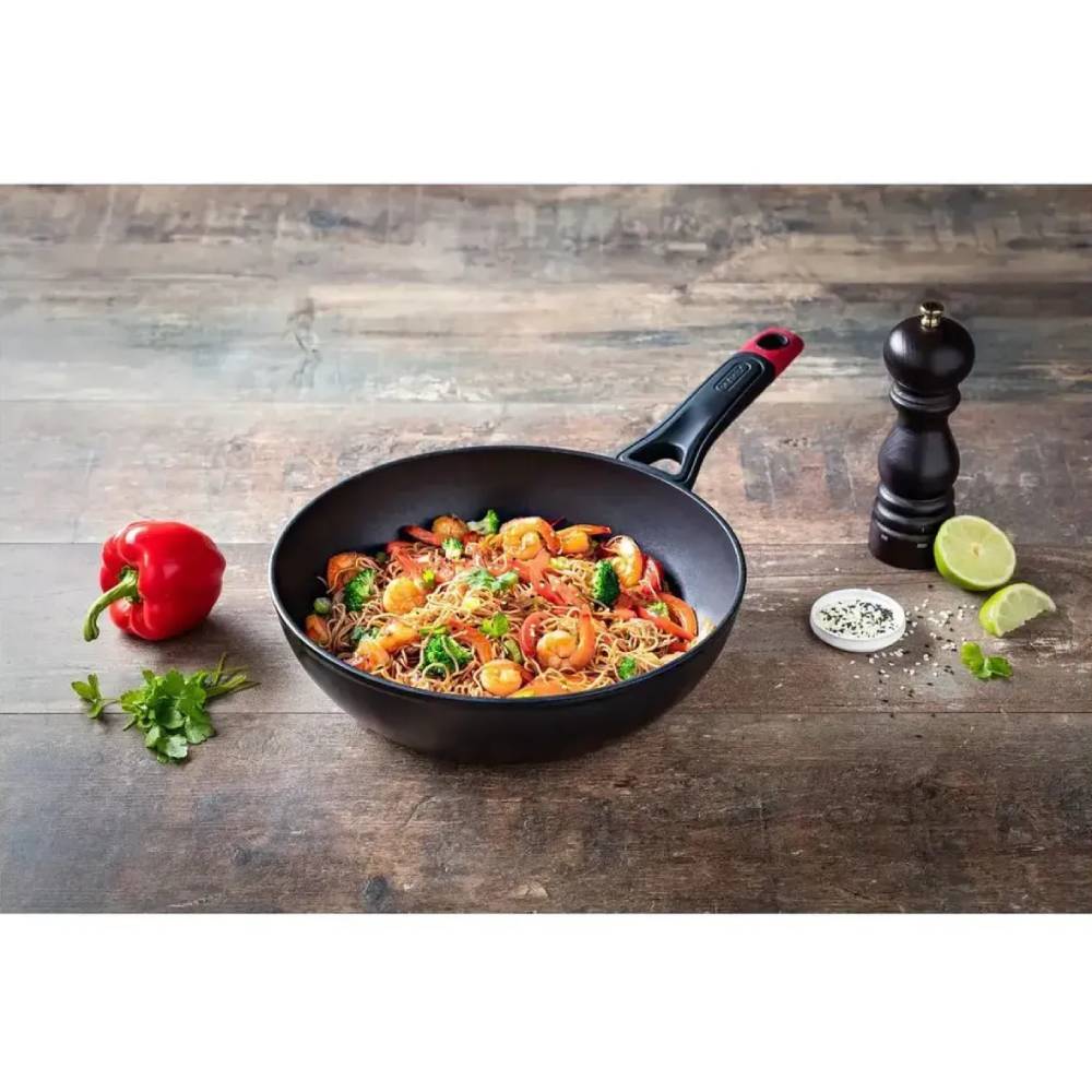 Сковорода PYREX OPTIMA WOK 28см Black (OT28BW6/8046) Особенности глубокая