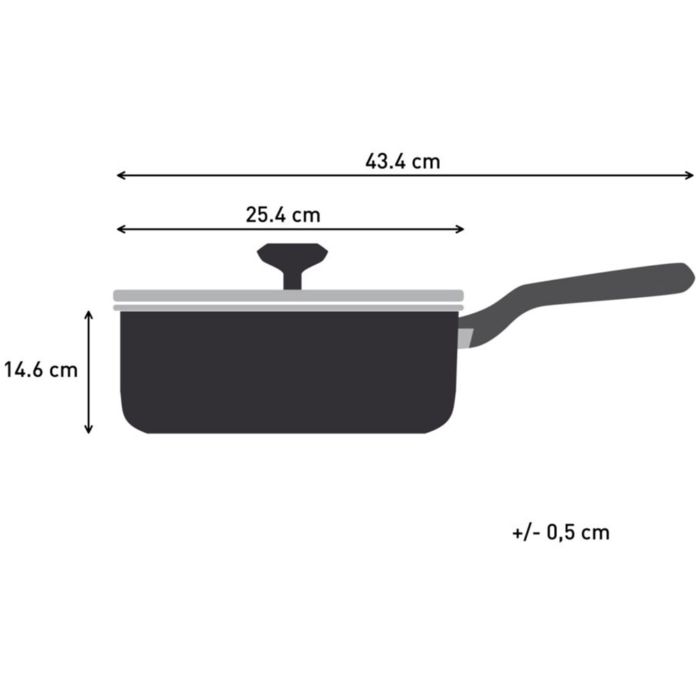 Обзор Сотейник с крышкой TEFAL Halo 24 см Grey (C3123253)