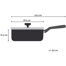 Сотейник с крышкой TEFAL Halo 24 см Grey (C3123253)