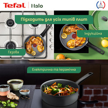 Сотейник с крышкой TEFAL Halo 24 см Grey (C3123253)