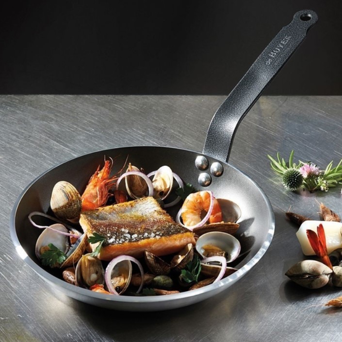 Замовити Сковорода DE BUYER Choc Resto Induction 24 см Silver (8480.24)