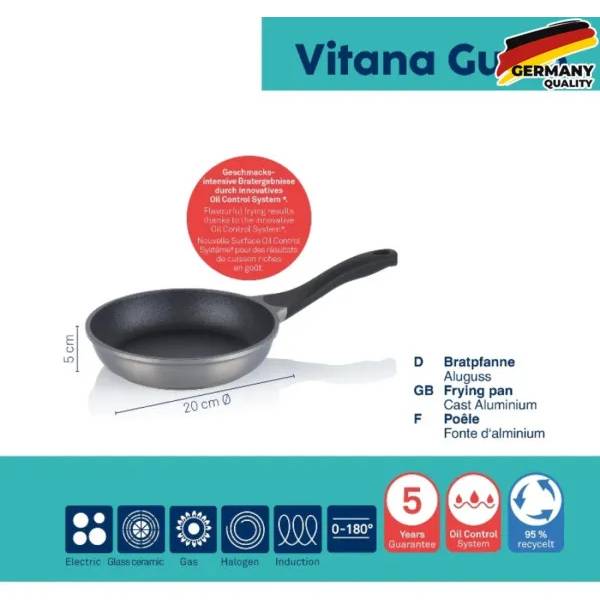 Сковорода KELA Vitana Gusto 28 см Grey (10090) Диаметр 28