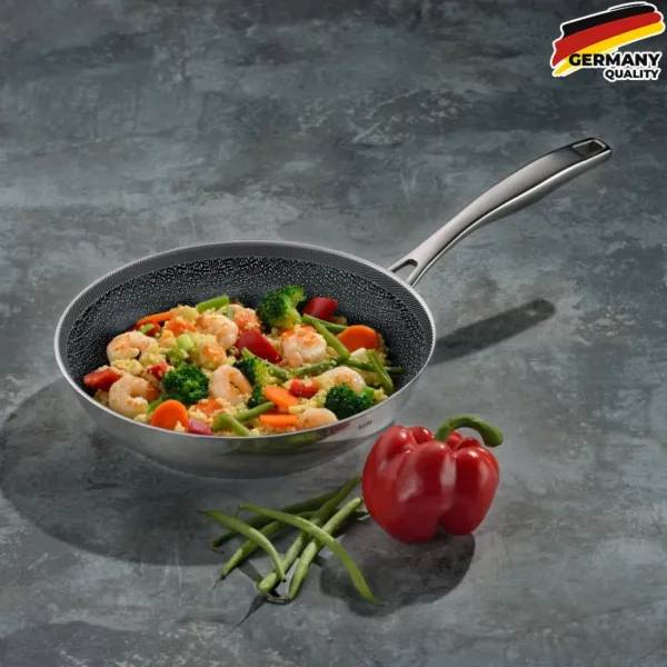 Сковорода KELA Flavoria 24 см Silver (10202) Крышка без крышки