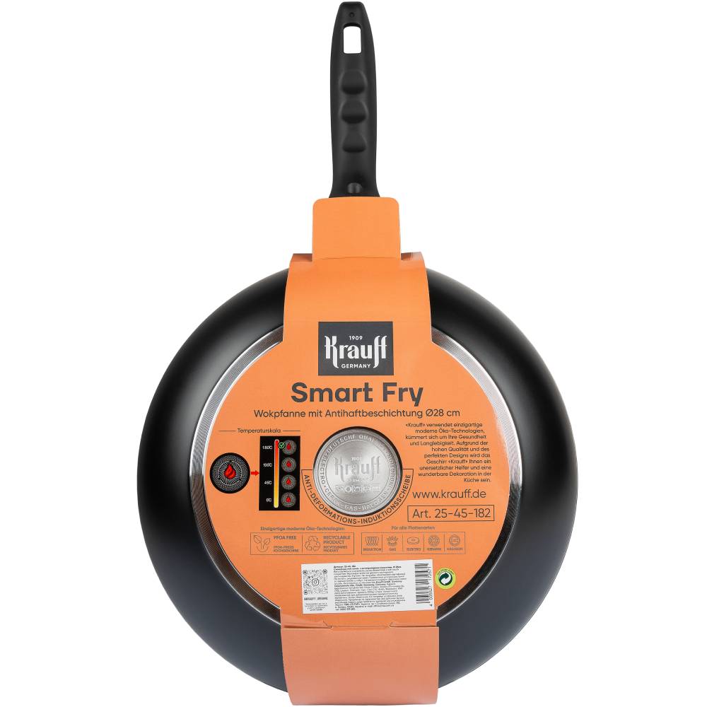 Сковорода Вок KRAUFF Smart Fry wok 28см (25-45-182) Особливості глибока