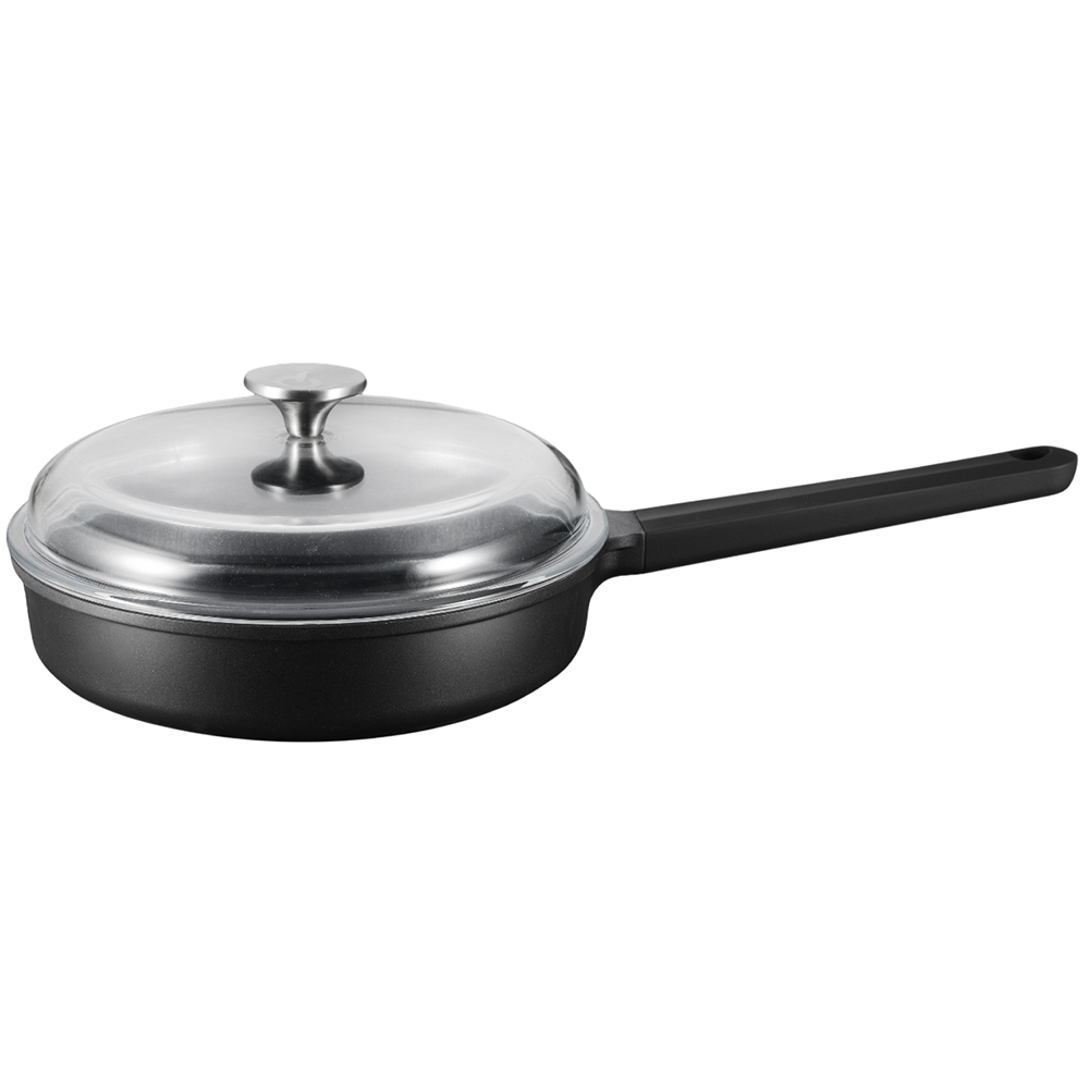 Сотейник з кришкою IQ Be Smart 28 см Black (IQ-1154-28)
