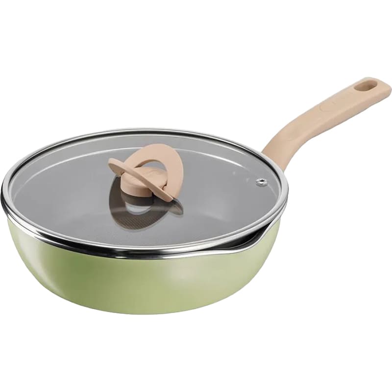 Сковорода із кришкою TEFAL One Pick Pot 22 см Olive (G1748604)