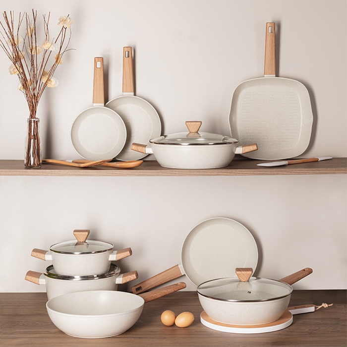 Внешний вид Сковорода Вок BERGNER Naturally 28 см White (BG-34742-CR)