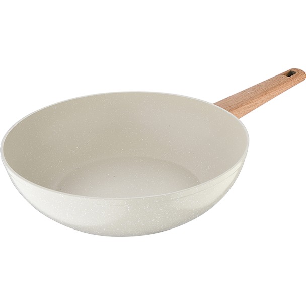 Сковорода Вок BERGNER Naturally 28 см White (BG-34742-CR) Особенности глубокая