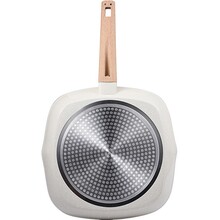 Сковорода-гриль BERGNER Naturally 28x28 см White (BG-34743-CR)
