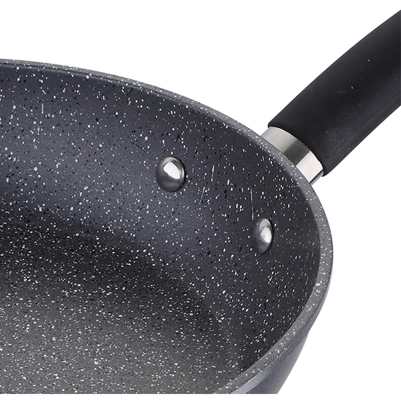 Сковорода MASTERPRO Home edition 28 см Grey (BGMP-3283-BK) Крышка без крышки