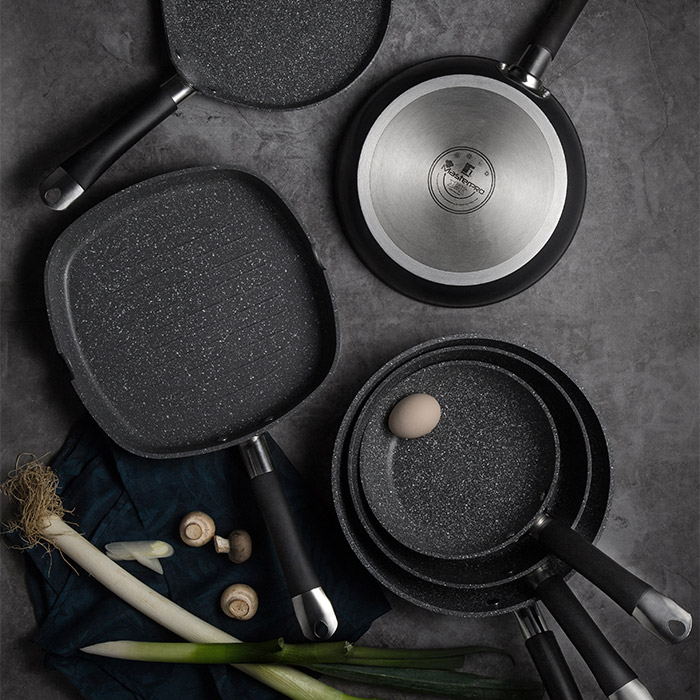 Сковорода-гриль MASTERPRO Home edition 28х28 см Grey (BGMP-3292-BK) Тип гриль