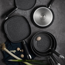 Сковорода-гриль MASTERPRO Home edition 28х28 см Grey (BGMP-3292-BK)