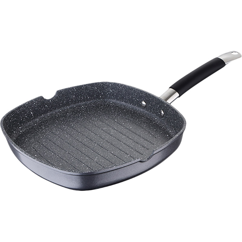 Сковорода-гриль MASTERPRO Home edition 28х28 см Grey (BGMP-3292-BK)