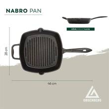 Сковорода-гриль GROENBERG Nabro Pan 28x28 см Black (266024)
