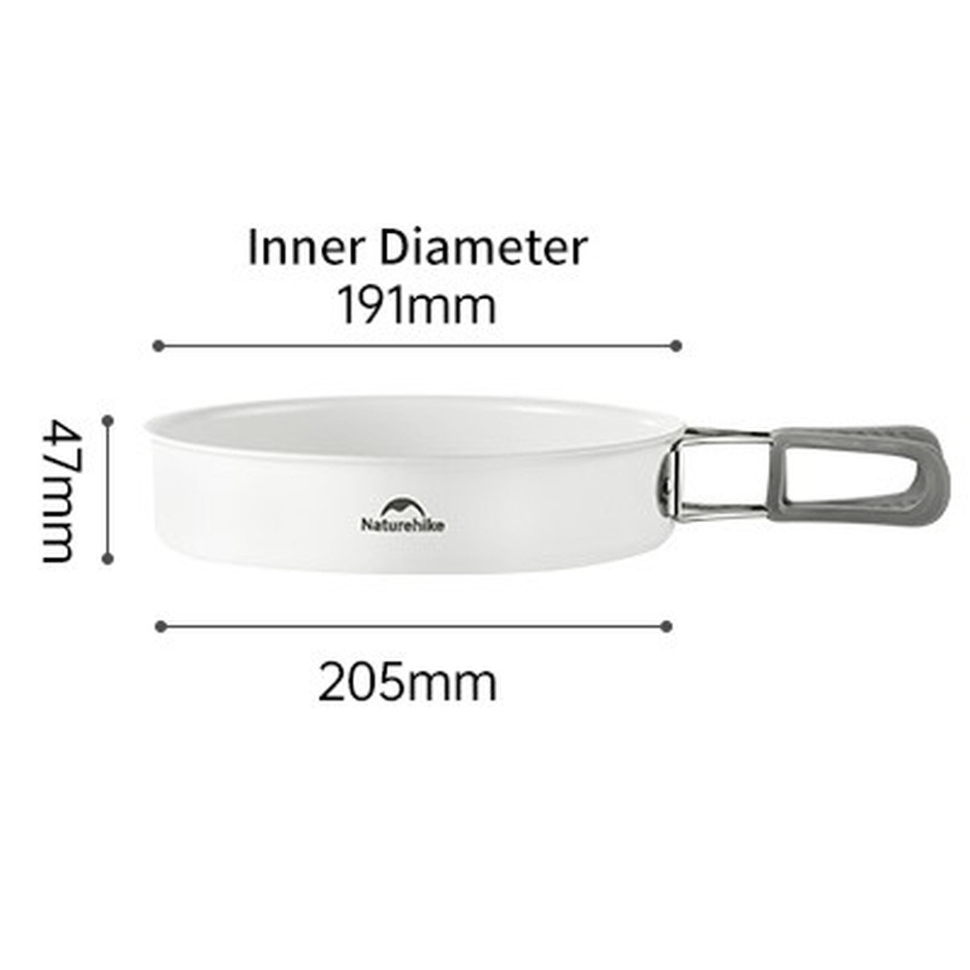 Заказать Сковорода NATUREHIKE CNK2450CF013 20.5 см White (6927595711026)
