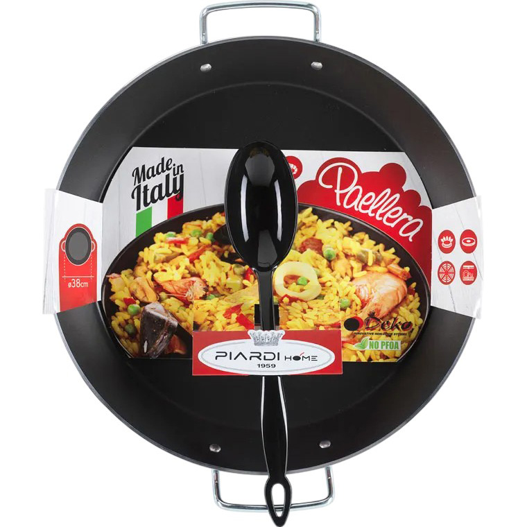 Сковорода для паэльи PIARDI HOME Paella 38 см Grey (DUEA3830TRCU) Крышка без крышки