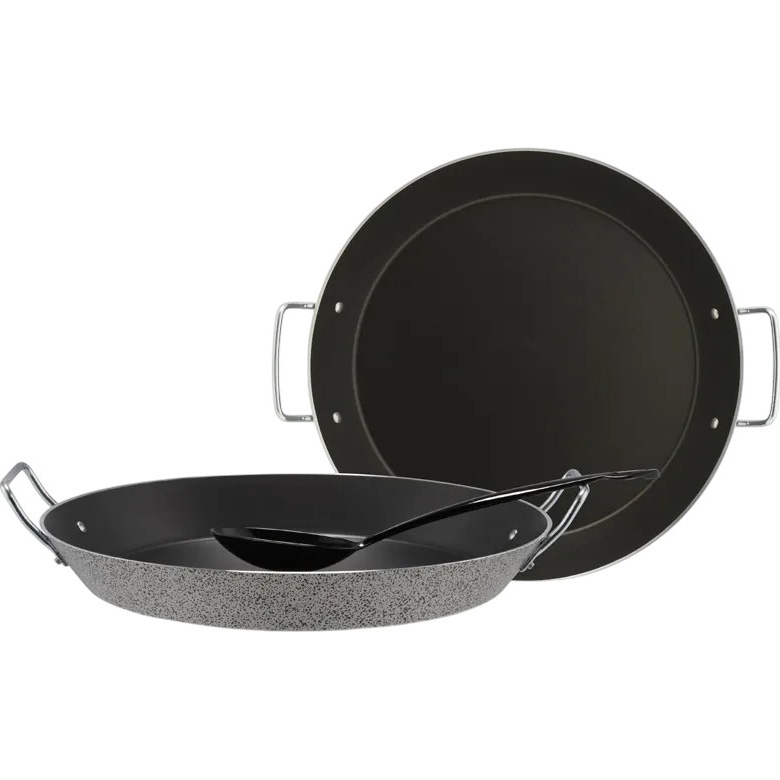 Сковорода для паэльи PIARDI HOME Paella 38 см Grey (DUEA3830TRCU) Высота борта 4.5