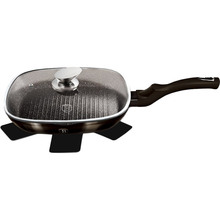 Сковорода-гриль з кришкою BERLINGER HAUS 28 х 28 см Black (BH 6612) Сковорода-гриль з кришкою BERLINGER HAUS 28 х 28 см Black (BH 6612)