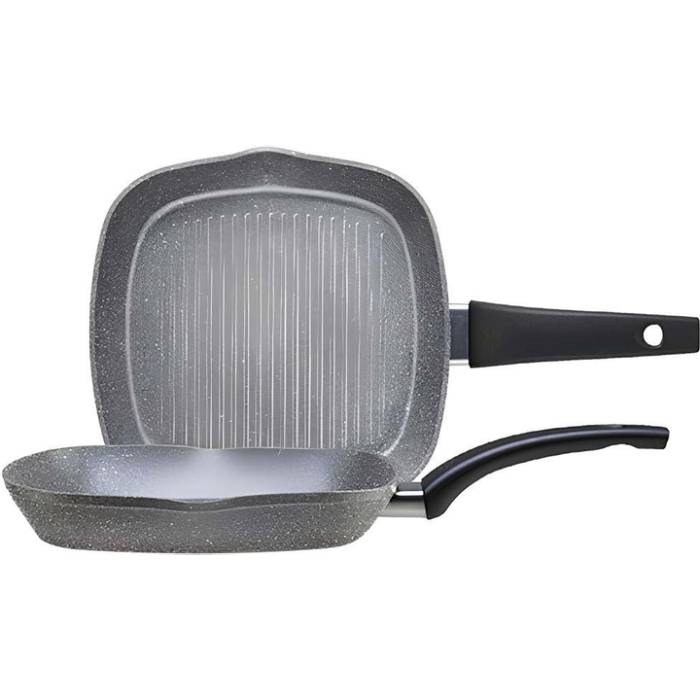 Сковорода-гриль Piardi Home UNION 28x28 см Grey (UNIS2840STI1)