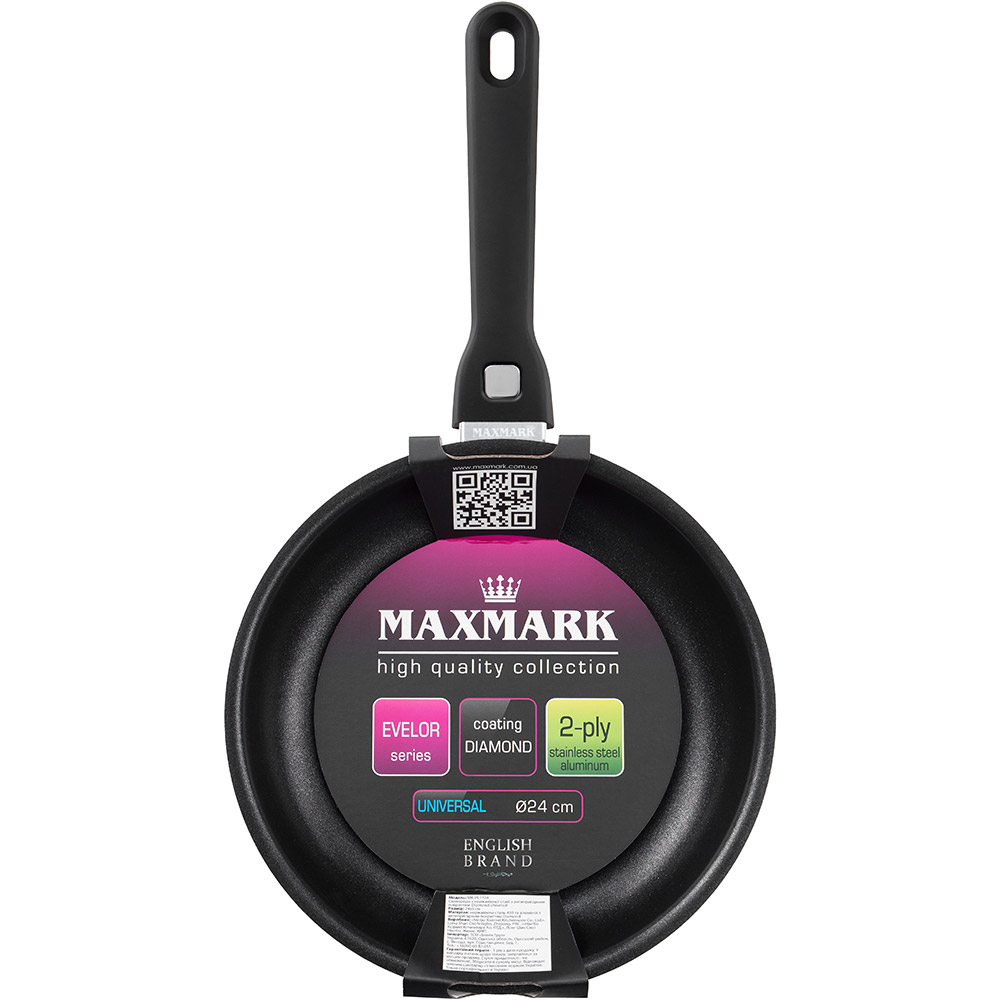 Сковорода MAXMARK Evelor 24 см Grey (MK-PL1724)
