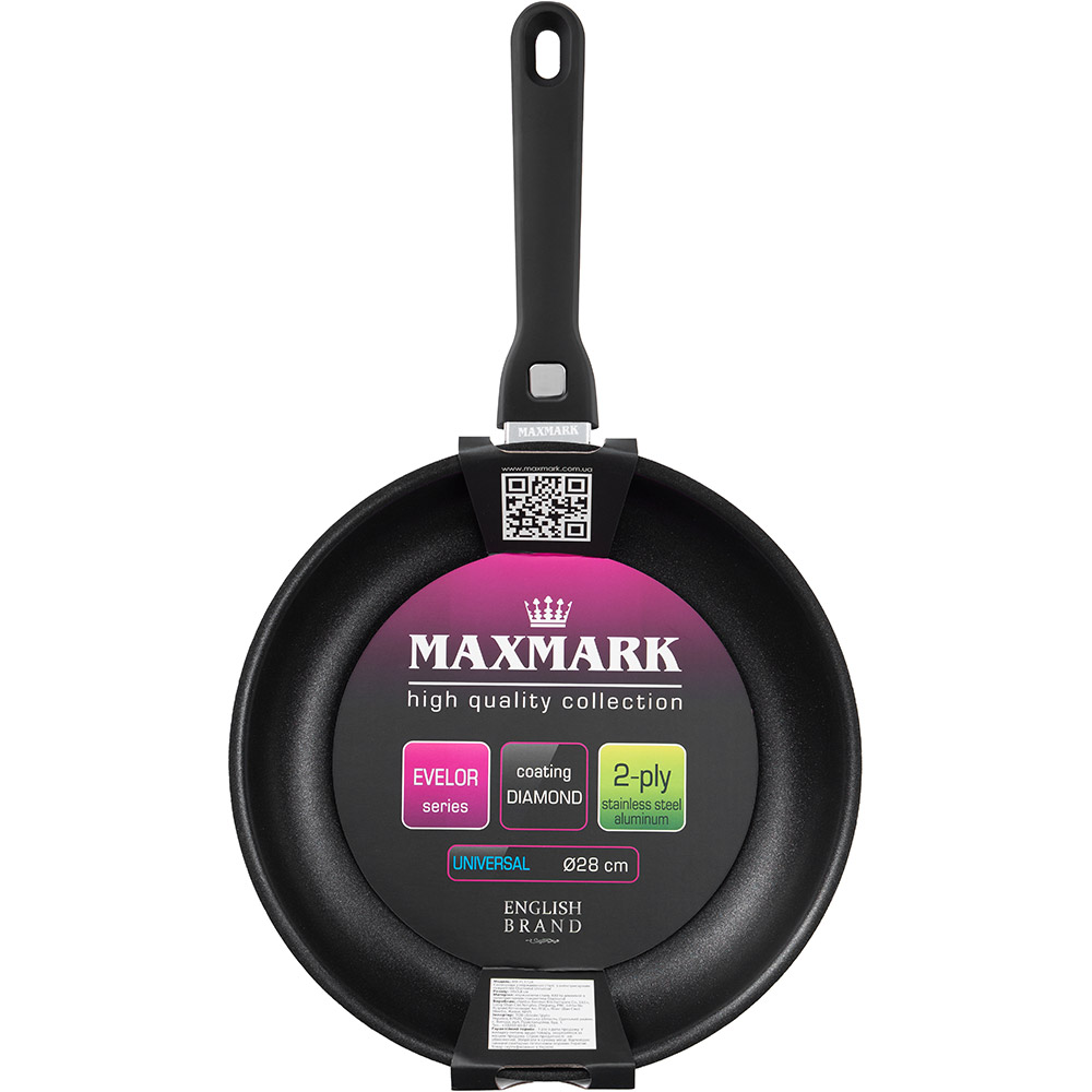 Сковорода MAXMARK Evelor 28 см Grey (MK-PL1728)