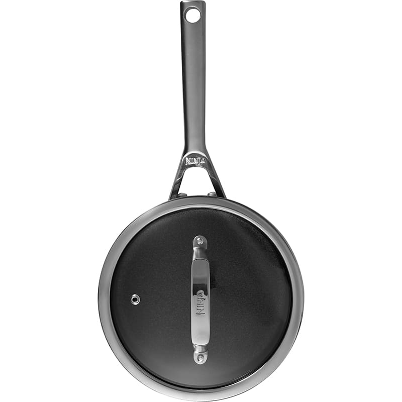 Сотейник із кришкою NINJA ZEROSTICK Premium 20 см Black (C30220EU) Діаметр 20