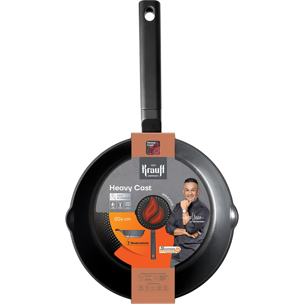 Сковорода KRAUFF Heavy Cast 24 см Black (25-305-245)
